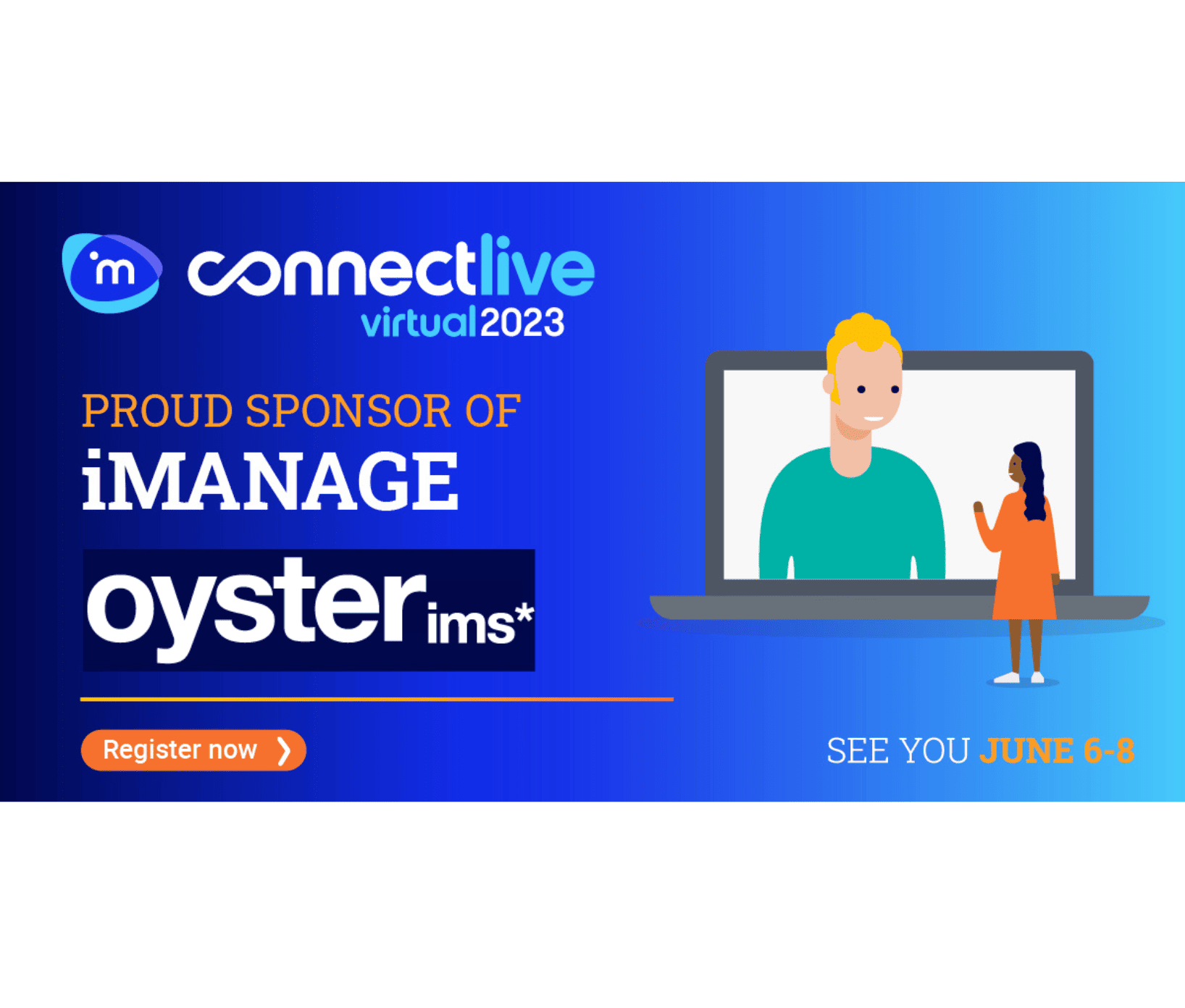 iManage ConnectLive 2023 - Oyster IMS sponsors